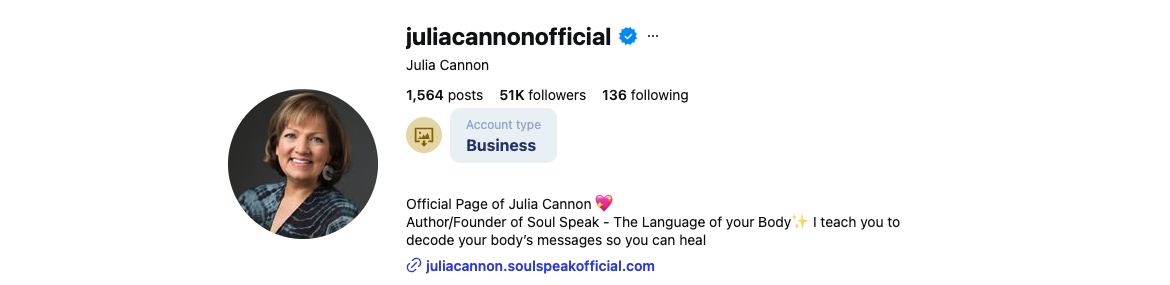 juliacannonofficial Instagram profile - 51K followers